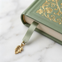 Carnet à couverture rigide personnalisé avec motif floral en feuille d'or, format A5, journal de prière pour cadeau d'église