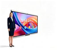 Pizarra Interactiva Digital Todo en Uno EIBOARD de 75 Pulgadas, Pantalla Táctil Múltiple 4K, Android OPS, Educación OEM