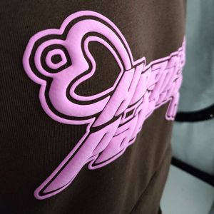 เสื้อฮู้ดสตรีทแวร์สั่งทำพิเศษ 350 กรัม ผ้าคอตตอน/โพลีเอสเตอร์เนื้อหนา สีแดงล้วน ทรงโอเวอร์ไซส์ ใส่ได้ทั้งชายและหญิง สำหรับฤดูใบไม้ร่วง เป็นมิตรต่อสิ่งแวดล้อม ระบายอากาศได้ดี ผ้าเทอร์รี่ - Product Image 2