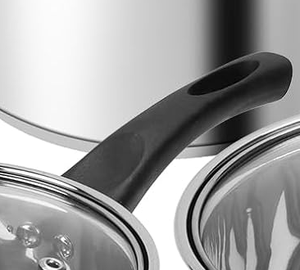 6 cái thép không gỉ sang trọng Đồ dùng nhà bếp đặt pin hoạt động thiết bị nhà bếp tùy chỉnh Nordic Cookware Set - Product Image 3