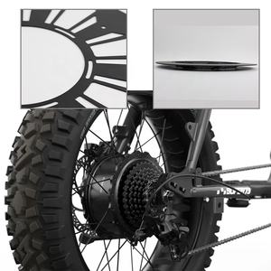 LINGQI Racing Ebike Rad abdeckung Elektrische Fahrrad rad Seiten abdeckung Felgen dekoration Abdeckung für Pit Dirt Bike Super 73 S1 S2 RX ZX - Product Image 2