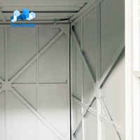 Conteneur de stockage personnalisé Q235 de 9 pieds (16 pieds) avec porte battante, unités de stockage mobiles faciles à assembler, conteneurs de stockage portables