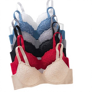 Reggiseno Elegante in Pizzo con Etichetta Privata, Colori Assortiti, Push-up e Imbottito, Traspirante, Ideale per Matrimoni e Feste - Product Image 1