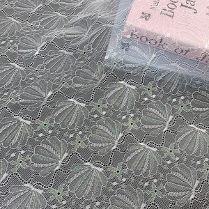 Mehrfarbiger Goldfaden-Spitzenstoff Lurex Jacquard Afrikanische Spitze Netz-<span class=keywords><strong>Tüll</strong></span> Braut-Chantilly-Spitze für Hochzeitskleider - Product Image 4