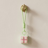 Porte-clés anti-stress mécanique imprimé en 3D, style tendance, avec personnalisation de lettres et symboles