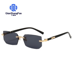 แว่นกันแดดแฟชั่นไร้กรอบ สไตล์ยุโรปอเมริกัน ทันสมัย ขอบตัดแต่งเก๋ไก๋ หลากสีสัน ป้องกันรังสียูวี 400 - Product Image 6