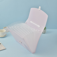 Porte-documents extensible en plastique A4 avec poignée, 13 poches, organiseur de documents portable en accordéon pour l'école, le bureau, le rangement des papiers