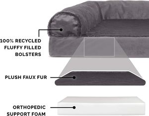 Suppliers Indestructible Rectangle Orthopedic Calming <b>Dog</b> <b>Bed</b> Chew Resistant Pet <b>Bed</b> <b>Medium</b> Size with Sheet Pillow - Product Image 3