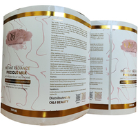 Étiquettes adhésives personnalisées, autocollants en vinyle imperméables aux UV, autocollants d'emballage pour bouteilles de bain, de parfum et de cosmétiques