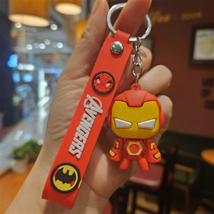 3D Phim Hoạt Hình Deadpools Cao Su Keychain Marvell Búp Bê Mặt Dây Chuyền Cho Chìa Khóa Xe Trang Trí Móc Khóa Điện Thoại Di Động Dây Buộc Phụ Kiện - Product Image 6