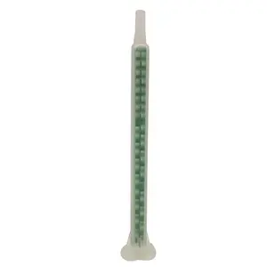 24 Elements Green Inner Square Tube Static Bayonet Mixers designed for standard 50ml-75ml cartridges