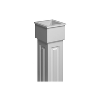 Enveloppe de colonne en mousse PVC blanche traditionnelle, pilier en plastique noir pour la décoration de la maison, durable et écologique