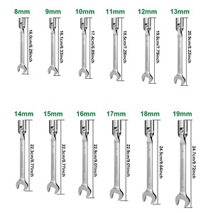 12 Pcs DIY <b>Socket</b> Wrench Set 8-19mm Metric/SAE Chrome Vanadium Steel <b>Spark</b> <b>Plug</b> Automotive Tool Kit Magnetic Extension Bar Case - Product Image 2