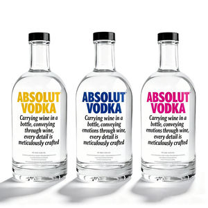 Botellas <span class=keywords><strong>de</strong></span> vidrio vacías Super Flint <span class=keywords><strong>de</strong></span> 700ml y 750ml para vodka, listas para venta al por mayor |   Impresión <span class=keywords><strong>de</strong></span> Logotipos Personalizados <span class=keywords><strong>de</strong></span> Lujo para Licores Premium - Product Image 1