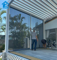 Pergola rétractable en aluminium de haute qualité sur mesure Sweet Home, installation facile, toit rétractable motorisé, imperméable, pour extérieur
