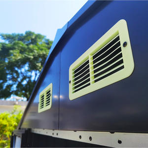 Abri de jardin en métal de grande capacité avec portes doubles larges et cadre galvanisé solide - Product Image 4