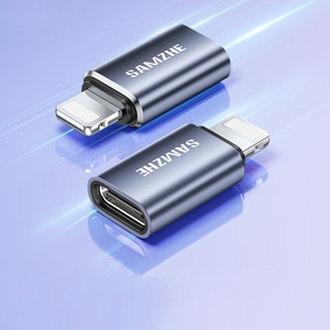 SAMZHE อะแดปเตอร์ OTG อะแดปเตอร์แอปเปิลปลั๊กตัวแปลงการชาร์จข้อมูลแบบตัวผู้เป็นประเภท-C หญิงเหมาะสำหรับไอโฟน 14/13/12/11/X/8 พลัส - Product Image 5