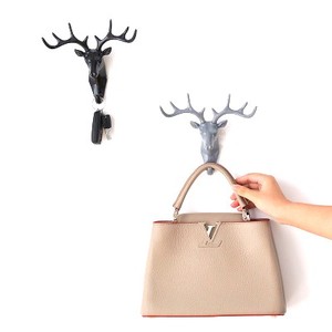 <strong>Wall</strong> Decorative Resin Deer Head Antlers Single <strong>Wall</strong> <strong>Hook</strong> Hanging <strong>Key</strong> <strong>Hook</strong> - Product Image 5