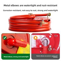 Enrouleur de tuyau d'incendie 20/25 mètres en acier inoxydable, boîte d'incendie, équipement portable pivotant de sauvetage autonome Carlwhip JPS0.8-1925