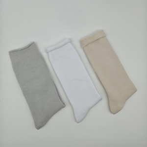 Custom Soft Roll Top Slouchy <strong>Thick</strong> <strong>Socks</strong> <strong>Women</strong> Custom Raw Edge Slouch <strong>Socks</strong> - Product Image 3