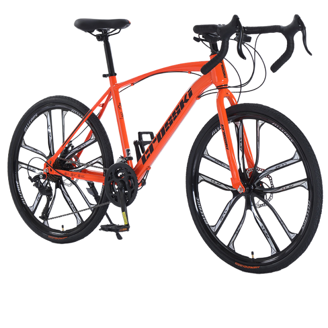 curved orange 10-knife all-in-one wheel