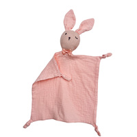 Offre Spéciale coton doux animal peluche mousseline bébé lapin couette avec nœud