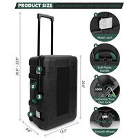 Ensemble de perceuse-visseuse électrique multifonctionnelle rechargeable au lithium 21V de 286 pièces, boîte à outils, perceuse à percussion