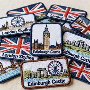 Venditore caldo nero University Pattern Designer <span class=keywords><strong>di</strong></span> marchi <span class=keywords><strong>di</strong></span> lusso Patch <span class=keywords><strong>di</strong></span> ferro personalizzato su toppa ricamata per cappelli - Product Image 1