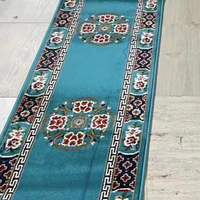 Tapis de prière musulman imprimé pour mosquée, motifs personnalisés Axminster, rouleau 4*25, tapis sur mesure pour mosquée