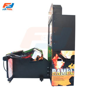 Macchina Arcade Sparatutto a Moneta <span class=keywords><strong>Rambo</strong></span> First Blood con Schermo LCD HD da 55 Pollici e Doppia Pistola, Simulatore di Gioco Stallone per Centri Divertimento - Product Image 3
