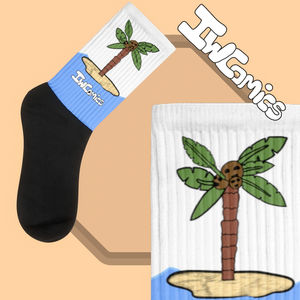 Calzini da Spiaggia IW Comics PiRate Personalizzabili, Comodi e Sportivi per l'Autunno, Tecnica di Sublimazione Digitale per Ciclismo - Product Image 1