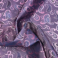 Tissu Brocart Polyester Prix de Gros pour Robe Traditionnelle, Tissu Brocart Jacquard Motif Fleur de Loquat pour Doublure de Costume