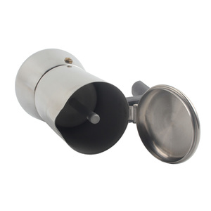 Premium Stainless Steel Moka Pot Induction Compatible Stovetop Espresso <b>Maker</b> Italian <b>Coffee</b> Percolator with Ergonomic Handle - Product Image 2