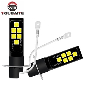H3 3030 12SMD H1 높은 전원 자동차 LED 헤드 라이트 슈퍼 밝은 자동 안개 램프 화이트 - Product Image 1