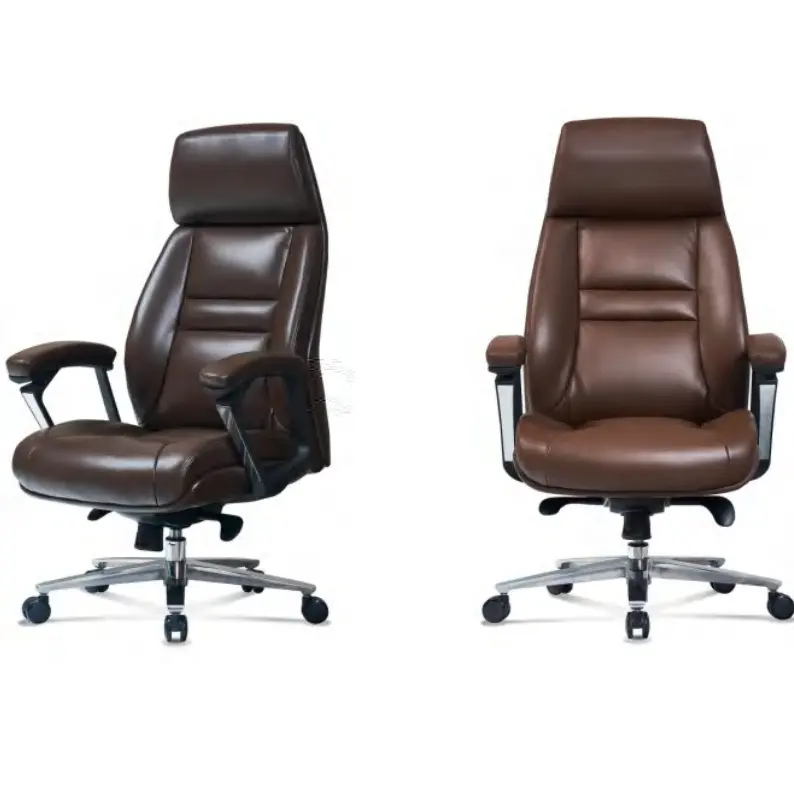 Commercio all'ingrosso mobili da ufficio comodi schienale alto moderno sedia in pelle da ufficio
