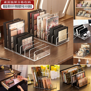 Transparent Acrylic Cosmetic Storage Box Drawer Style Makeup Organizer <b>Desktop</b> <b>Shelf</b> For Eyeshadow Palette Durable - Product Image 2