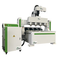 Routeur CNC 4 axes ANBEN 1325 pour bois, commande DSP/Syntec/RichAuto, moteur pas à pas/servo, broche 6.0KW, précision 0.02mm, pour bois et mousse