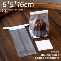 Sachets Doypack transparents refermables pour gâteaux, desserts, muffins et produits de boulangerie, avec logo personnalisé, pour usage professionnel, vente en gros