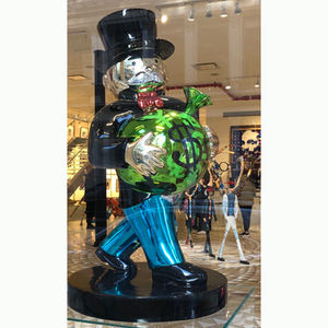 ประติมากรรมโมโนโพลีไฟเบอร์กลาสสำหรับตกแต่งภายนอกอาคาร รูปปั้นโมโนโพลีไฟเบอร์กลาส ประติมากรรมป๊อปอาร์ต - Product Image 2