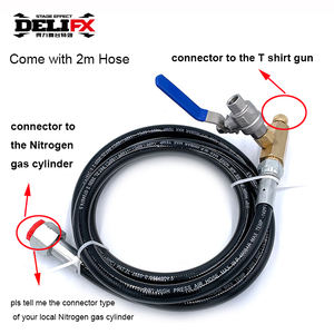 DELIFX Pistolet lanceur de billets et de t-shirts, design tendance, à gaz <span class=keywords><strong>d</strong></span>'azote, commande manuelle, valve en cuivre, pour poupées en peluche, cadeau - Product Image 3