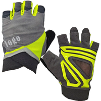 Guantes Deportivos sin Dedos de PU con Agarre de Silicona Antideslizante y Malla Acolchada para Gimnasio, Ciclismo, Entrenamiento, Ejercicio, Unisex