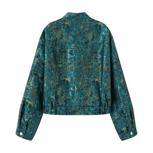 OUDINA Nuova Collezione Invernale di Giacche Imbottite per Donne, Maniche Lunghe, Paillettes, Stile <span class=keywords><strong>Tweed</strong></span>, Vestibilità Comoda - Product Image 2