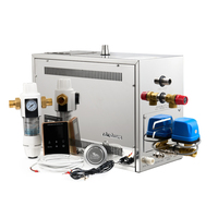 Générateur de vapeur de hammam de luxe 15KW, kit de douche à vapeur auto-drainant, générateur de bain de vapeur, générateur de bain de vapeur humide