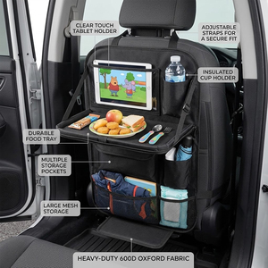 Grenzüberschreitende 600D Oxford-Stoff Auto-Organizer-Tasche für die Rückenlehne des Autositzes zur Innenraumaufbewahrung und als Esstisch, hergestellt in China - Product Image 5