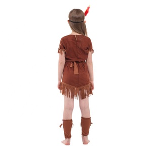 Disfraces de <span class=keywords><strong>Princesa</strong></span> Indígena de Halloween para Niñas, Disfraz de Cazadora <span class=keywords><strong>Pocahontas</strong></span>, Disfraz de Purim, Fiesta de Mardi Gras - Product Image 4