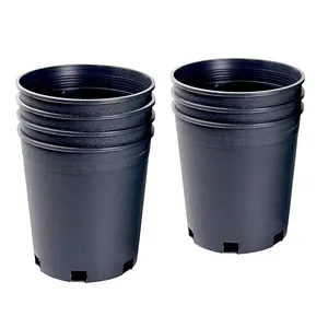 Wholesale 7 Gallon Black Nursery Pots Plant Flower Pot Plastic