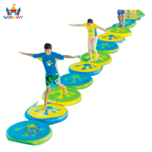 Parque Acuático Inflable Flotante para Piscina Pública, Puente Flotante, Juguetes Acuáticos de PVC, Capacidad Máxima <100 kg, Marca WINWAYTOYS - Product Image 2