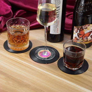 Sous-verres personnalisés créatifs en vinyle noir rétro vintage <span class=keywords><strong>pour</strong></span> décoration intérieure, sous-verres <span class=keywords><strong>pour</strong></span> <span class=keywords><strong>CD</strong></span>, tapis, sous-verres <span class=keywords><strong>pour</strong></span> tasses - Product Image 6