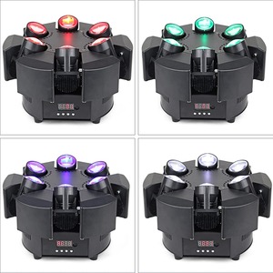 Luces Móviles LED <span class=keywords><strong>de</strong></span> 6 Brazos RGBW, Luces <span class=keywords><strong>de</strong></span> Escenario DMX <span class=keywords><strong>de</strong></span> 17/38 Canales, Luces para DJ, Música, Fiesta, Discoteca, Efectos <span class=keywords><strong>de</strong></span> Escenario, Luces Móviles - Product Image 5