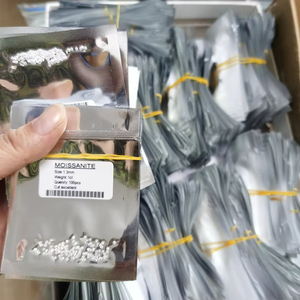 เพชรโมอิสซาไนต์ทรงกลมขนาดเล็ก 0.7-2.9 มม. เกรด VVS สำหรับเครื่องประดับฮิปฮอปสุดหรูแบบสั่งทำพิเศษ ประดับเต็มตัว  ชิ้นเล็กๆ สำหรับงานฝัง - Product Image 3
